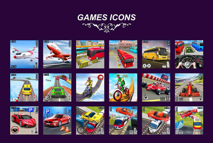 Gig Preview - Design icons for mobiles apps and games