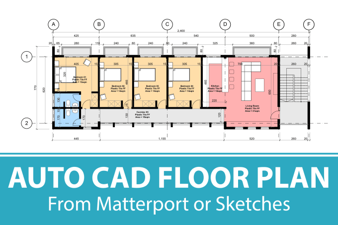 Gig Preview - Draw 2d autocad floor plans from matterport or PDF