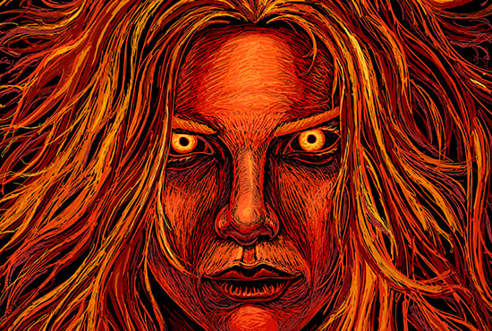 Gig Preview - Make digital portrait in horror, sci fi or fantasy style