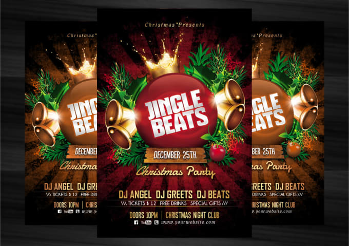 Gig Preview - Design breath taking holiday flyers for you