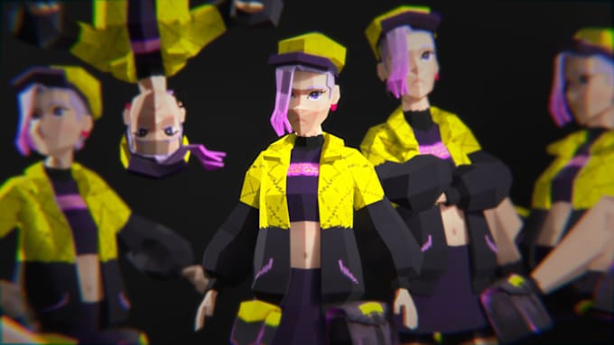 Gig Preview - Make any low poly game character for you