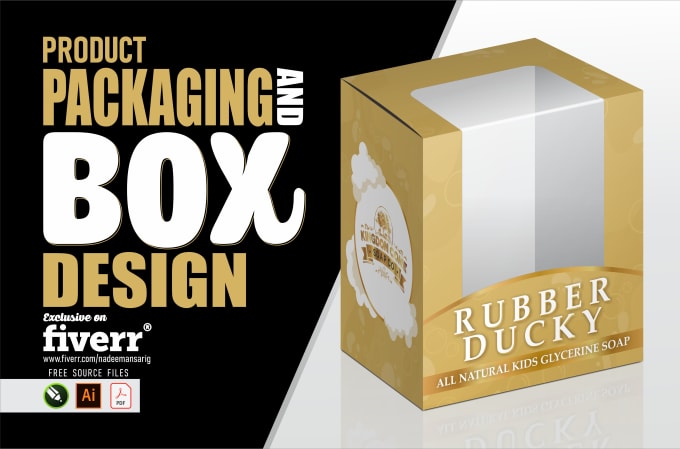 Gig Preview - Do custom packaging box design, box packaging amazon box