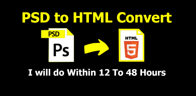 Gig Preview - Convert psd to html with responsive website