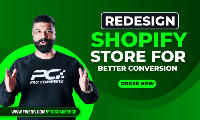 Gig Preview - Redesign shopify store for a better conversion