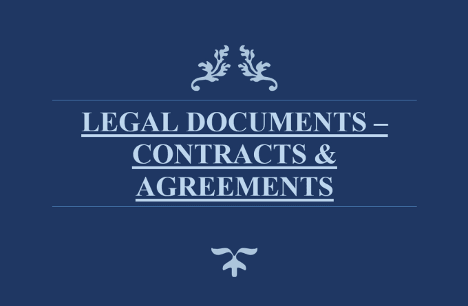 Gig Preview - Be your lawyer, draft contracts and legal documents