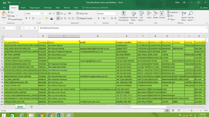 Gig Preview - Do excel,word and other type of file data entry