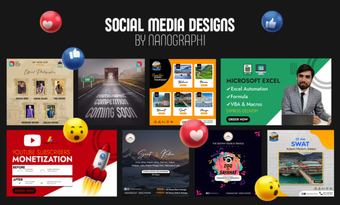 Gig Preview - Design creative social media posts and website banner ads