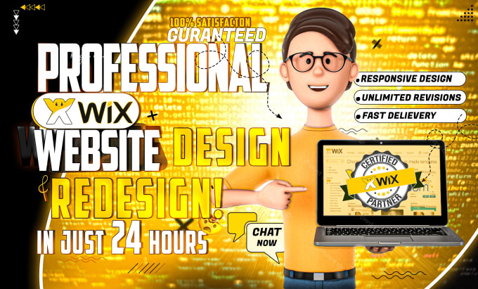 Gig Preview - Develop or create a wix website redesign for your business