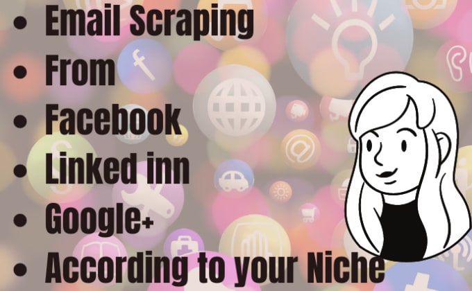 Gig Preview - Create email scraping list according to your niche