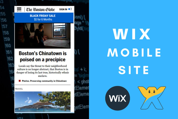 Gig Preview - Fix, design or redesign a wix website or mobile site