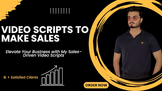 Gig Preview - Write script for your business video that make sales