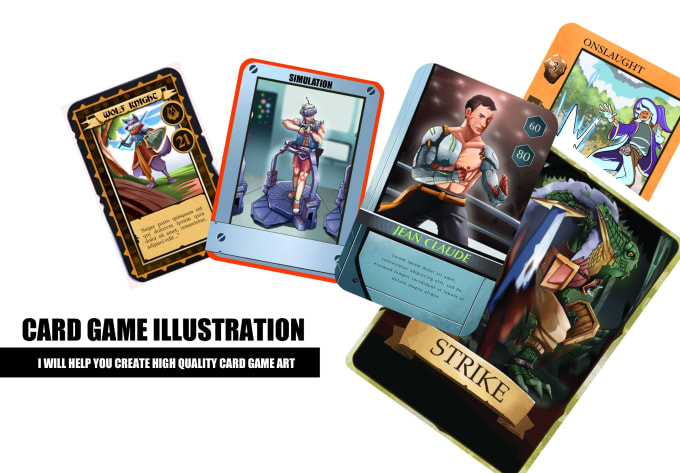 Gig Preview - Create card game illustration