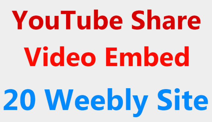 Gig Preview - Youtube embed on weebly blogs