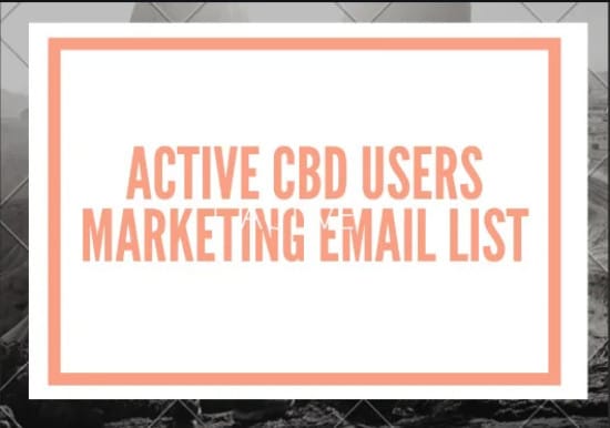 Bestseller - provide active cbd users marketing list across USA