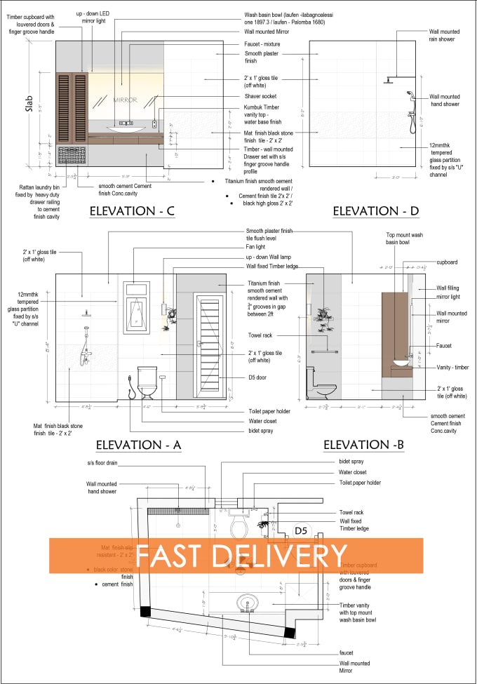 Gig Preview - Convert your simple sketch to autocad drawing