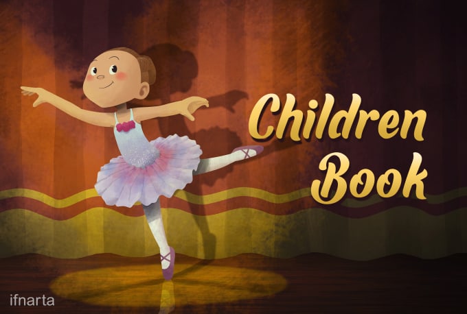 Gig Preview - Create a charming children book illustration