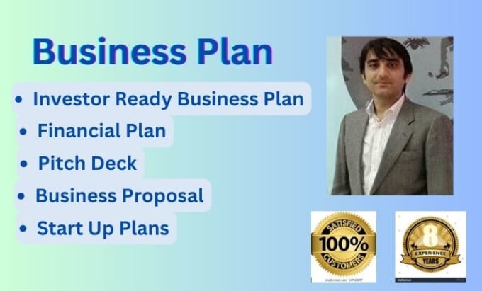 Gig Preview - Prepare complete business plan, financial projections