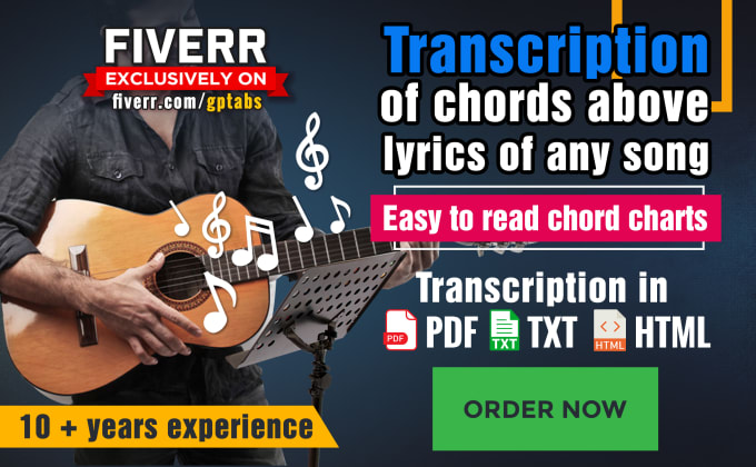 Gig Preview - Transcribe and edit chords above lyrics of any song