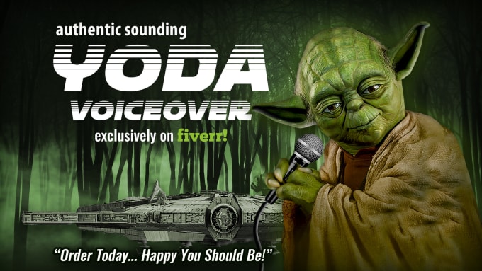 Gig Preview - Record an authentic sounding yoda voiceover