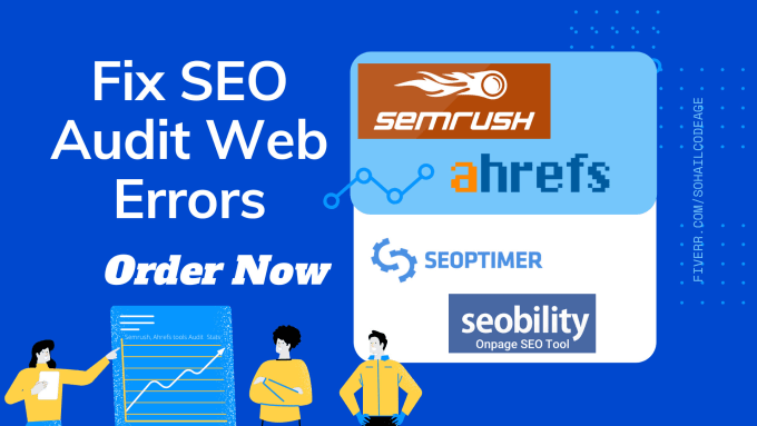 Bestseller - fix audit errors  semrush ahrefs seobility se0ptimer gsc all