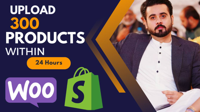 Gig Preview - Add or upload 300 products to your shopify and woocommerce store