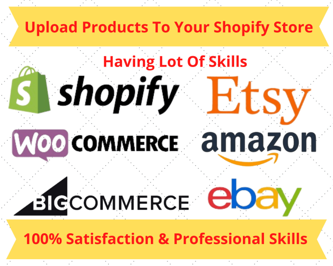 Bestseller - add upload or update 100 products to shopify or woocommerce store