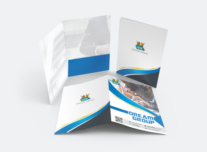 Gig Preview - Do modern presentation folder, envelope and letterhead