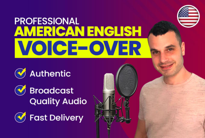 Gig Preview - Provide  a professional american english male voice over and narration