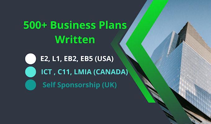 Gig Preview - Write an immigration business plan with 5 year financial forecasts