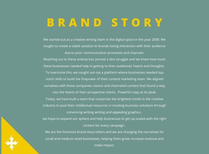 Gig Preview - Write your brand story like I own it