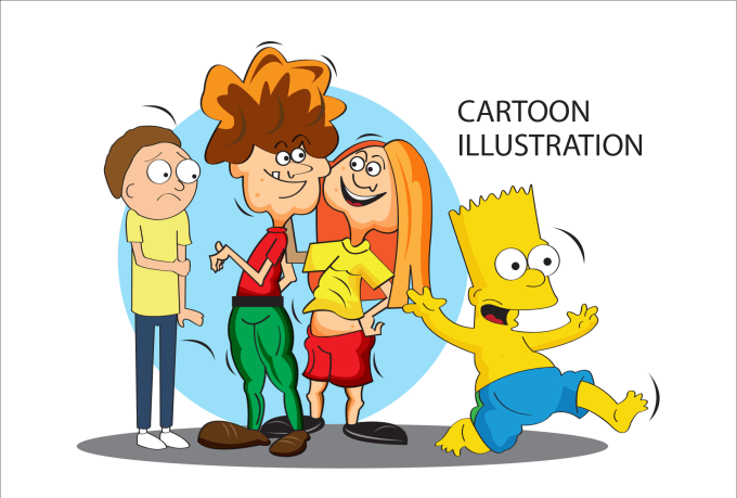 Gig Preview - Draw funny cartoon illustration , character