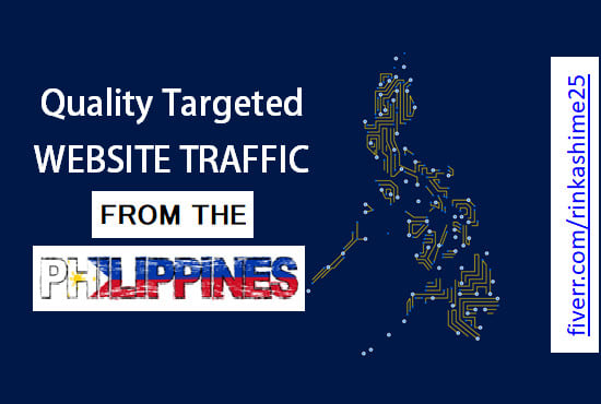 Gig Preview - Bring web traffic to your website from the philippines