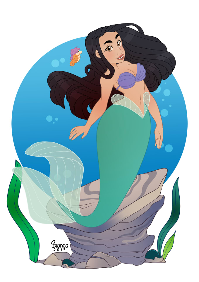 Gig Preview - Draw your portrait in disney princess style