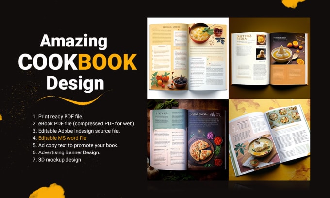 Bestseller - design cookbook, recipe ebook, ebook layout, kindle book layout