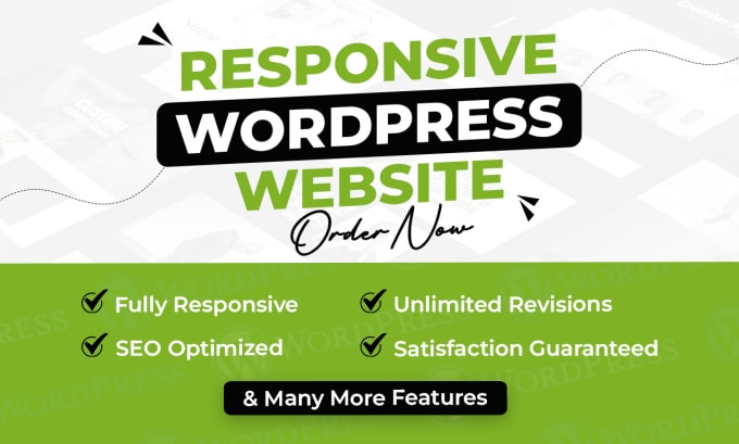 Gig Preview - Build a responsive wordpress website design or blog