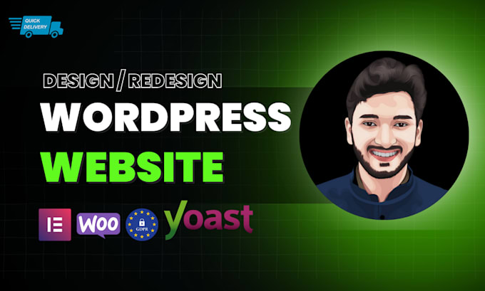 Gig Preview - Create responsive wordpress website design with elementor pro redesign website