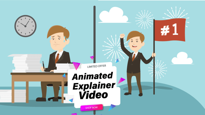 Gig Preview - Create animated explainer video or marketing video for business