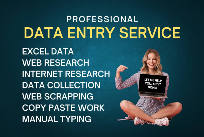 Gig Preview - Do excel data entry and web research