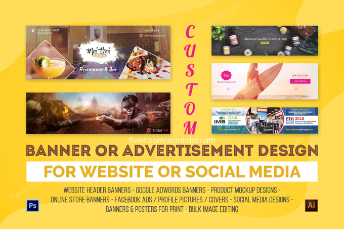 Gig Preview - Design social media cover, website banner or advertisement