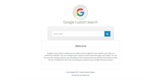 Gig Preview - Do google custom search script for standard and json