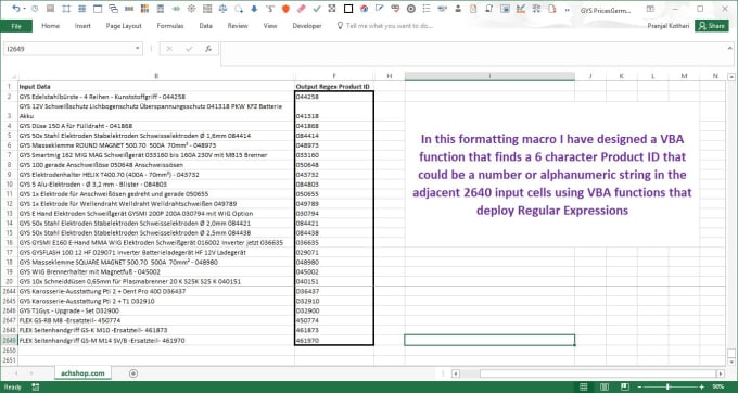 Gig Preview - Automate any repetitive task in excel using excel vba macros