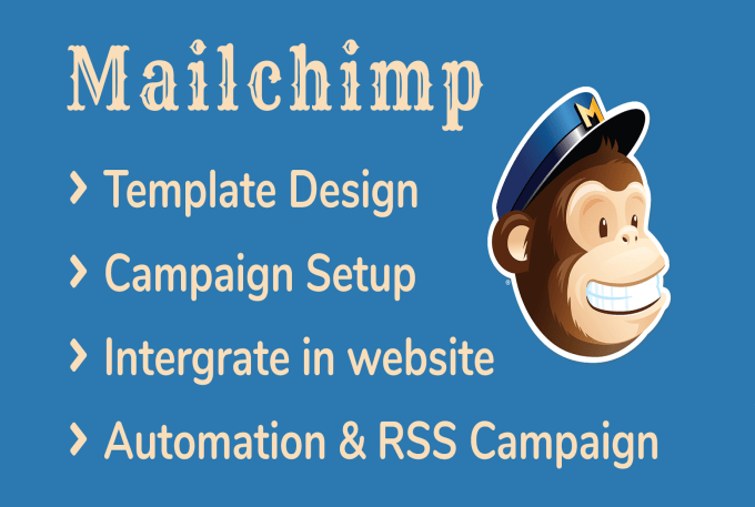 Gig Preview - Set up and design mailchimp email marketing template or newsletter