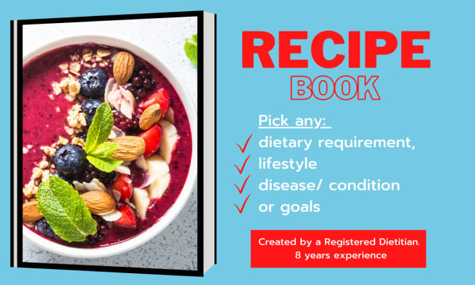 Gig Preview - Give you a beautiful recipe book