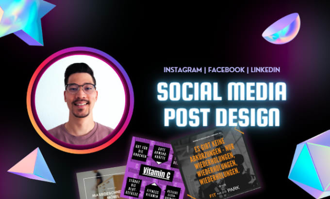 Gig Preview - Create individual instagram, facebook, and linkedin posts for you