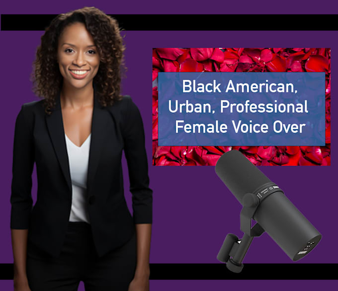 Bestseller - do a black american, urban woman professional voice over