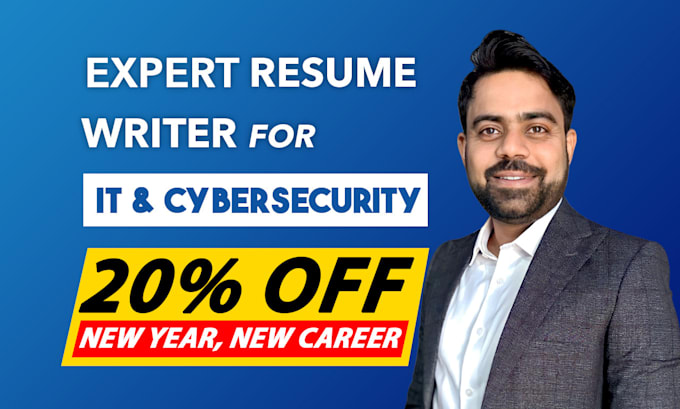 Gig Preview - Write professional resume for IT, cybersecurity, software engineer, tech sales