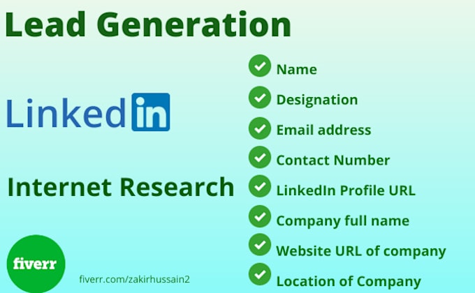 Gig Preview - Do linkedin lead generation and internet research