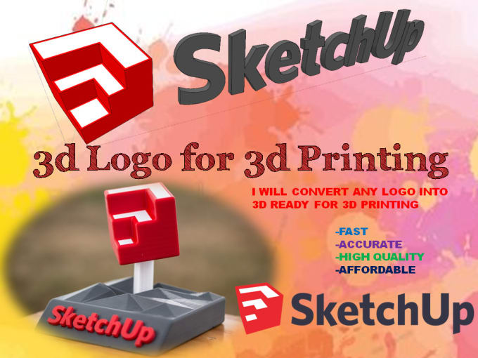 Gig Preview - 3d your logo for 3d printing