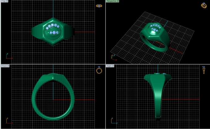 Gig Preview - Create 3d jewelry design for 3d printing