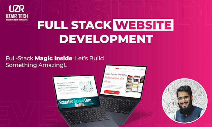 Gig Preview - Our agency will build scalable full stack website development laravel node js react js next js